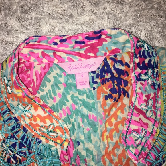 Lilly Pulitzer Sarasota Tunic Blouse - Small C - Picture 4 of 7